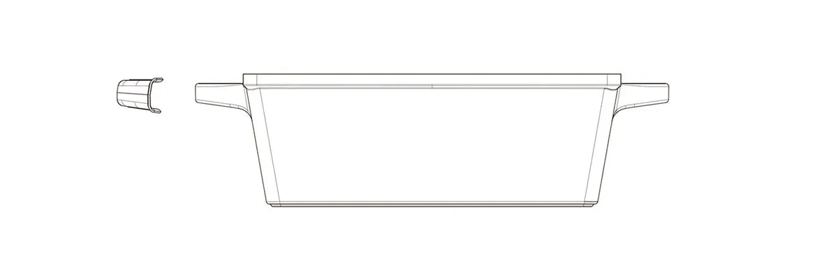 Luchetti K360 – Quadrata antiaderente 25×25 cm in alluminio pressofuso