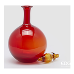 Enzo De Gasperi Vaso Vetro ampolla con tappo Rosso