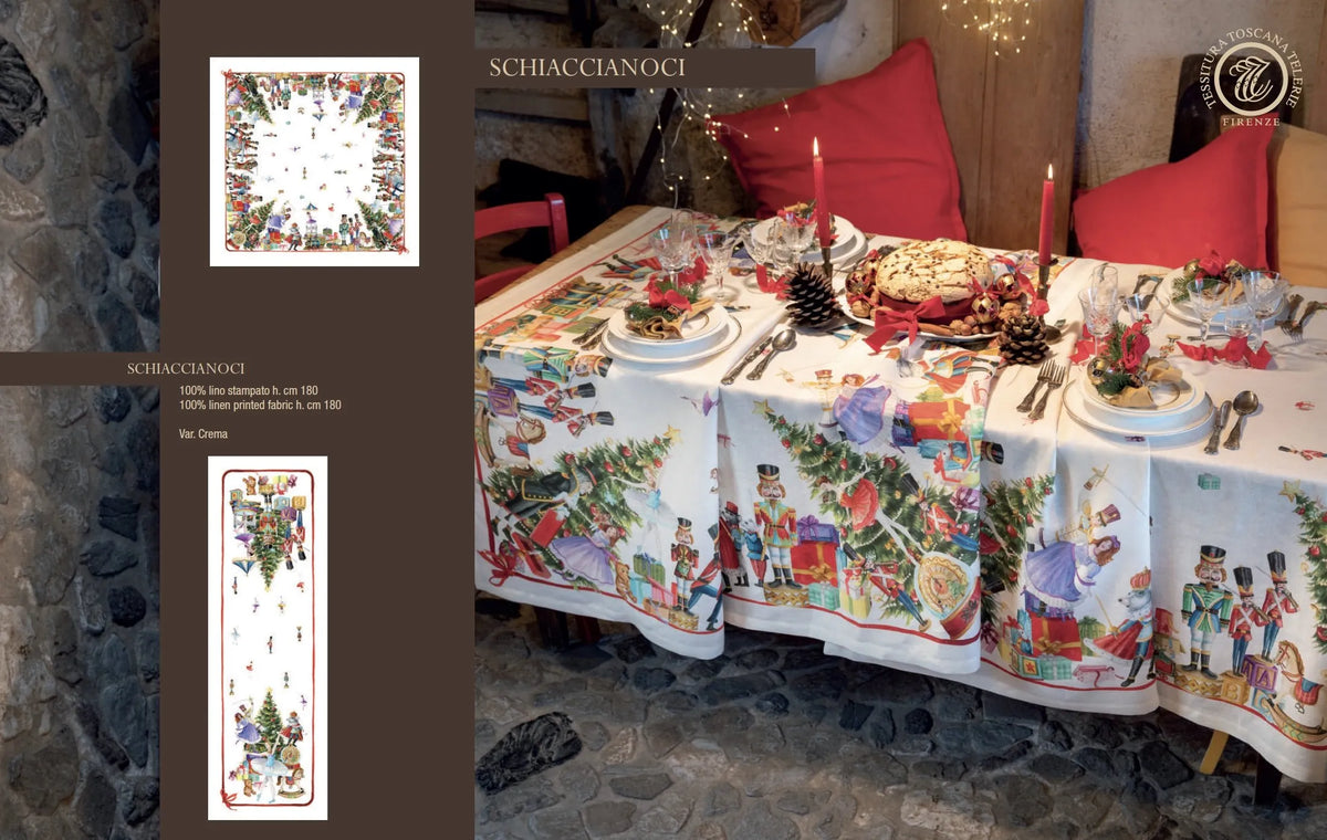 Tessitura Toscana Telerie -Runner Schiaccianoci 45X170CM