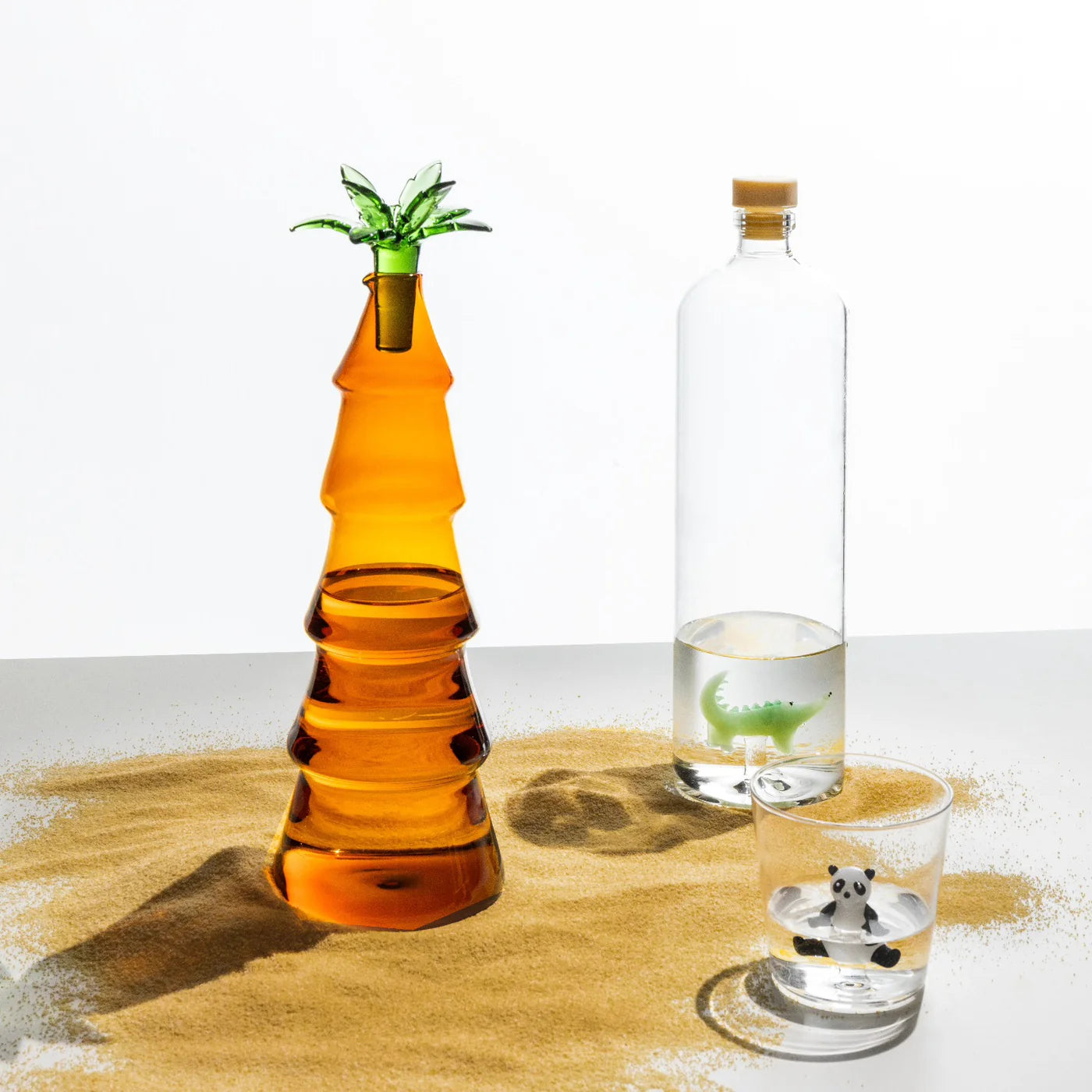 Ichendorf Milano Savannah Bottiglia Coccodrillo in Vetro