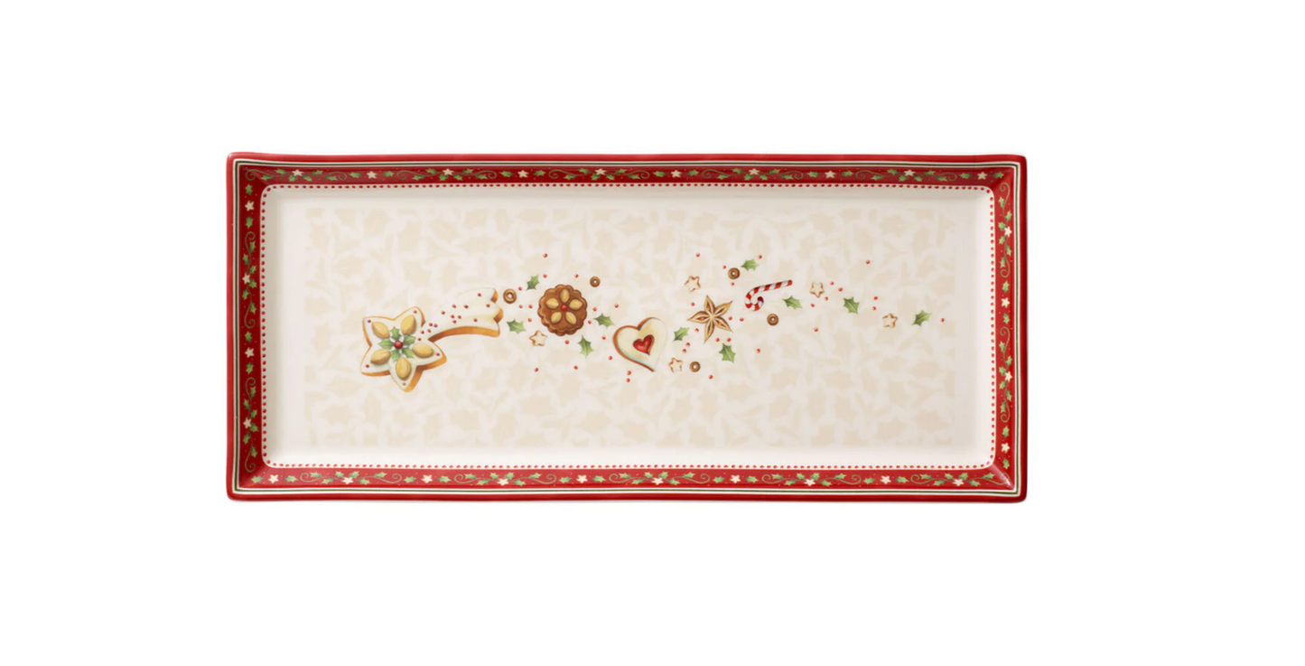 Villeroy & Boch Winter Bakery Delight Vassoio rettangolare 23.4 x27.5 cm