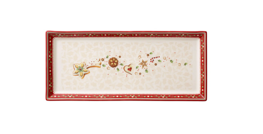 Villeroy & Boch Winter Bakery Delight Vassoio rettangolare 23.4 x27.5 cm
