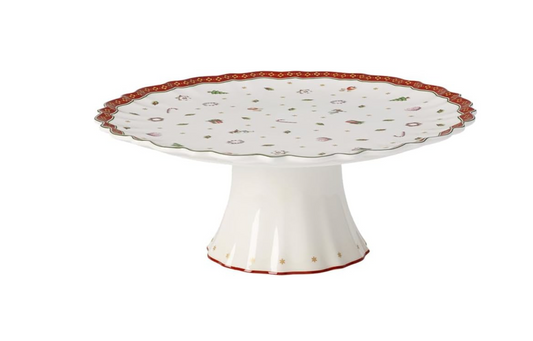 Toy's Delight Alzata per Torte Rosso e Bianco piccola