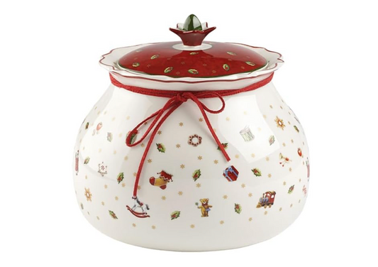 Villeroy & Boch Biscottiera Grande, Bianco/Multicolore, Ø21,4 cm