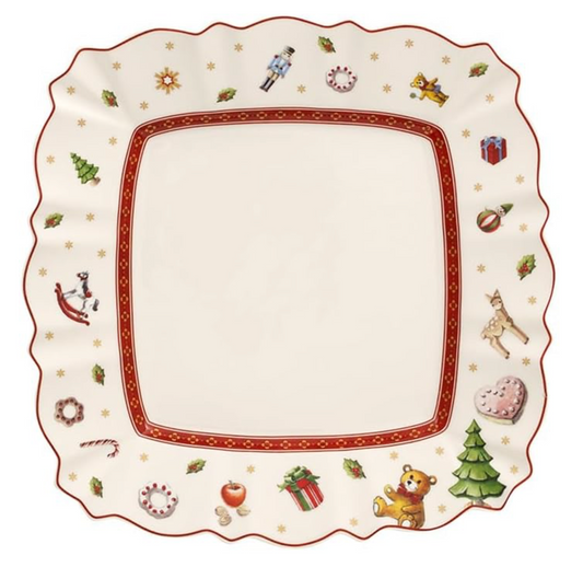 Villeroy & Boch Piatto Dessert Quadrato, Bianco, Colorato