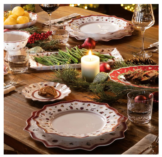 Toy's Delight Piatto da Pane Bianco, Porcellana Premium