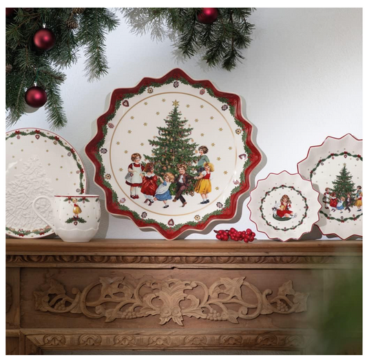 Piatto da Pasticceria, 0.88 Litri, Porcelain, Multicolore