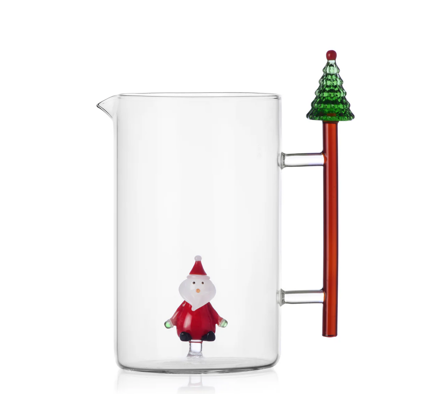 Ichendorf Milano Christmas Tales Brocca Babbo Natale in Vetro Borosilicato