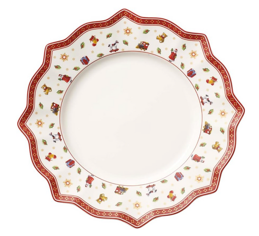 Villeroy & Boch Toy's Delight Piatto Piano, 29 cm, Bianco/Multicolore