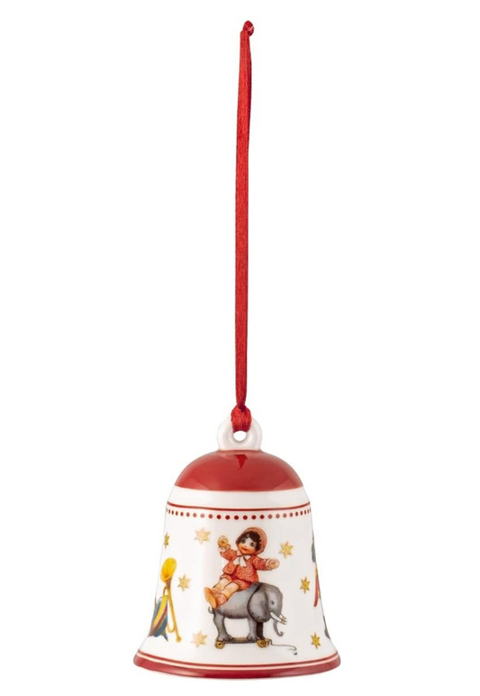 Villeroy & Boch 14-8622-6849, My Christmas Tree, Campana giocattolo, 5,5 x 5,5 x 6,5cm, Porcellana, rosso