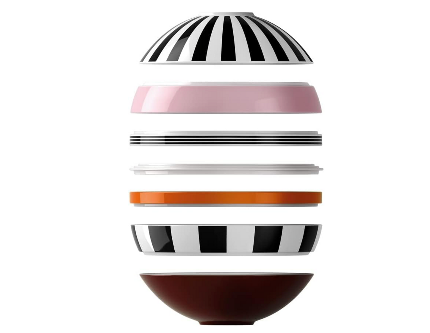 Villeroy & Boch - La Boule Memphis, set da tavola 7 pezzi per due persone, Porcellana Premium