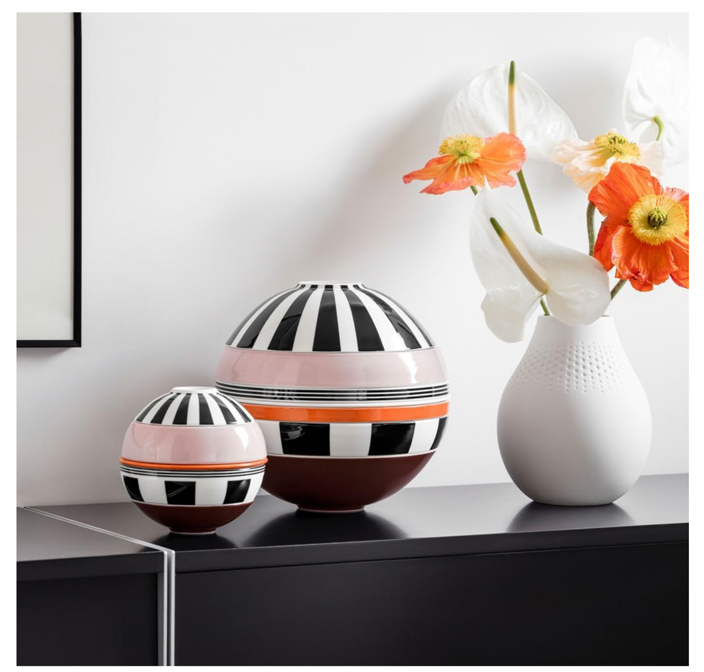 Villeroy & Boch - La Boule Memphis, set da tavola 7 pezzi per due persone, Porcellana Premium