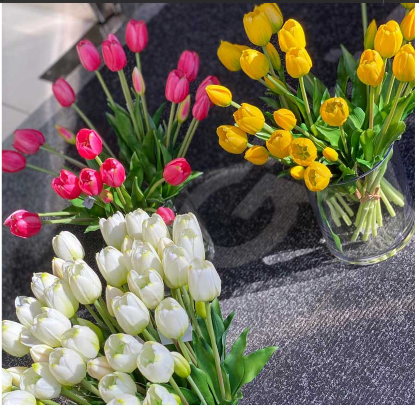 EDG Enzo de Gasperi Bouquet di tulipani Bianchi