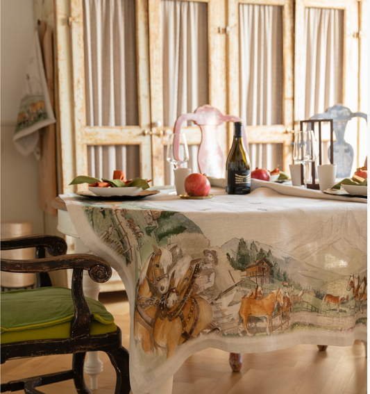 Tessitura Toscana Teleria MASO Tovaglia di lino 270x170 CM