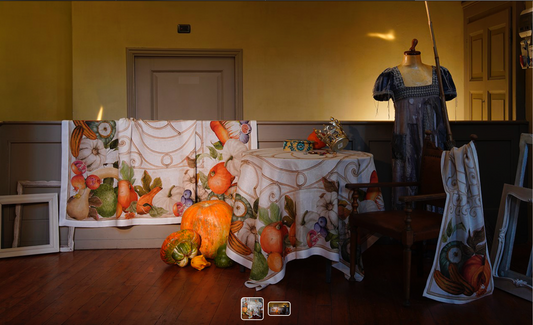 Tessitura Toscana Teleria CENERENTOLA Tovaglia di Lino 270X 170 CM