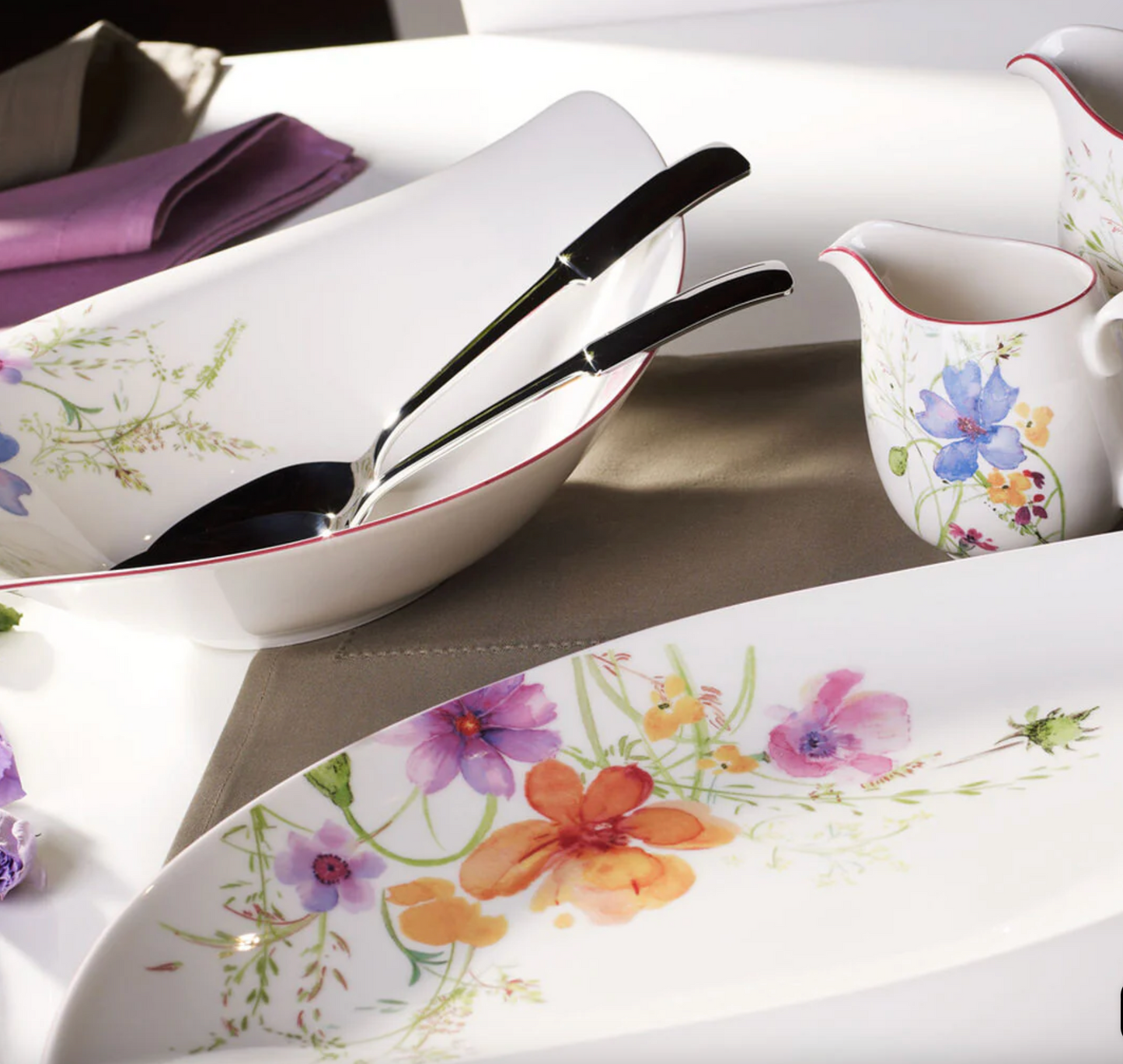 VILLEROY & BOCH - Mariefleur Serve & Salad Insalatiera Coppa Ciotola 36x24cm Porcellana