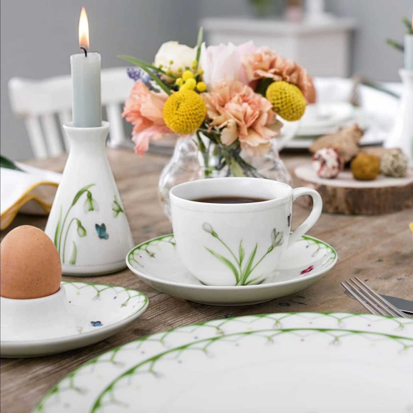 Villeroy & Boch Colourful Spring Vaso, Porcellana, Multicolore (Bucaneve), 12 x 13 cm