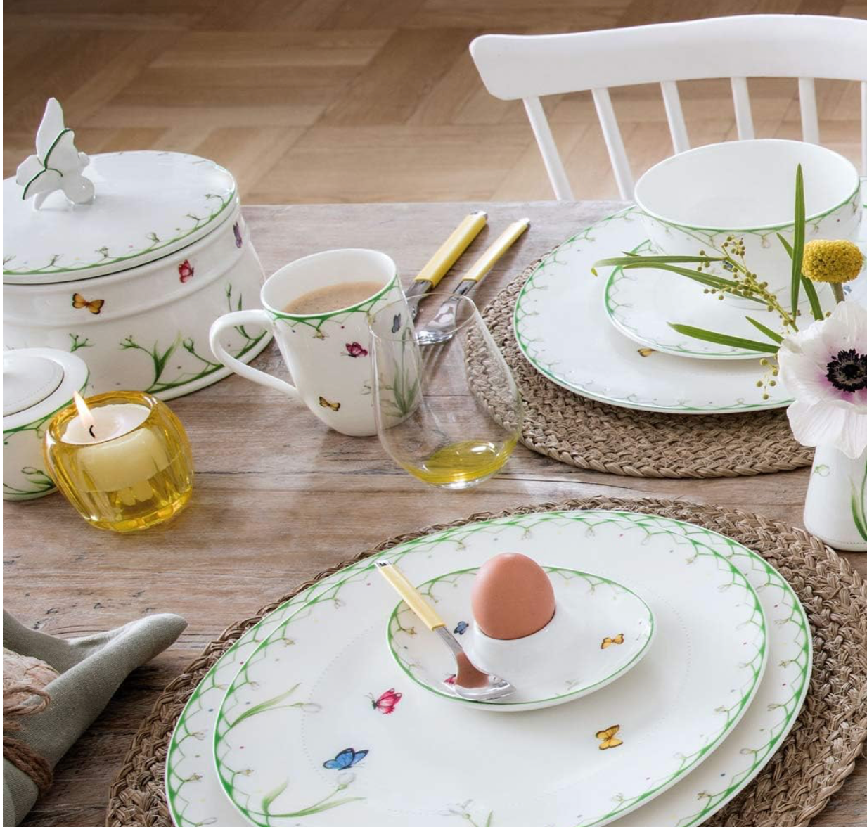 Villeroy & Boch - Colourful Spring Tazza Con Manico Verde, Lavabile in Lavastoviglie, Adatto per Microonde, Tazze Caffe Moderne,  Porcellana Premium