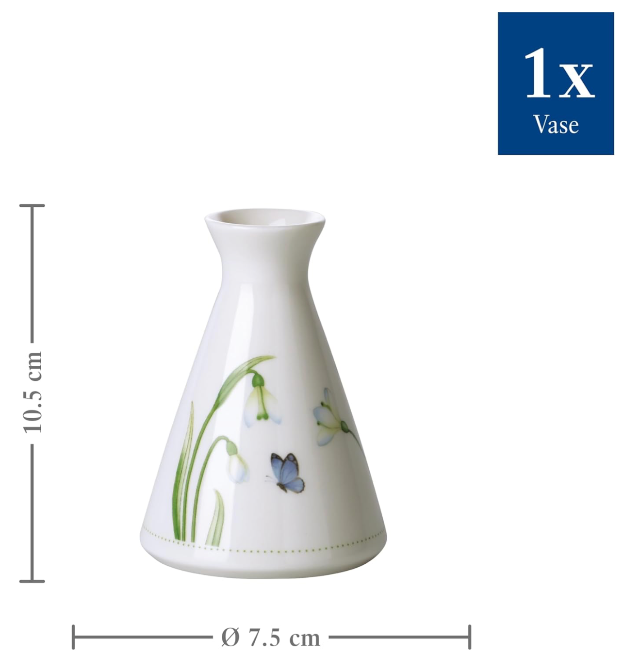Villeroy & Boch Colourful Spring Vaso, Porcellana, Multicolore (Bucaneve), 12 x 13 cm