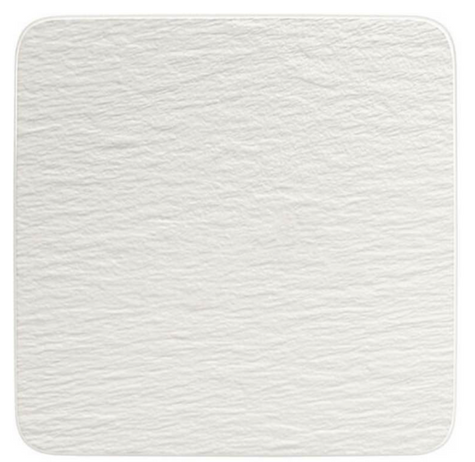 Manufacture Rock Blanc, Piatto Portata Quadrato 32,5cm