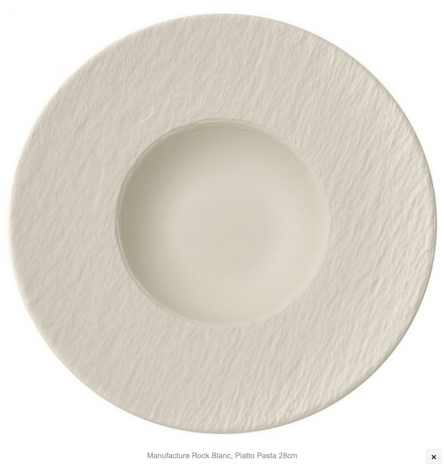 Manufacture Rock Blanc, Piatto Pasta 28cm