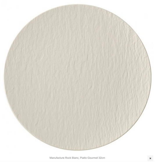 Manufacture Rock Blanc, Piatto Gourmet 32cm