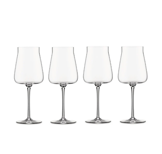 Alessi Set 4 Calici vino Bianco Eugenia in vetro cristallino 45 cl