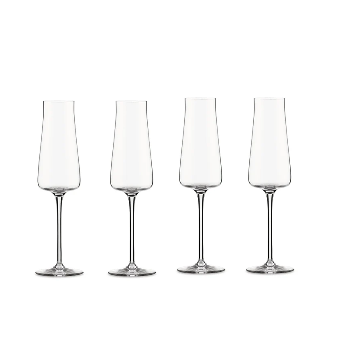 Alessi Set 4 Calici Flute spumante Eugenia in vetro cristallino 26 cl