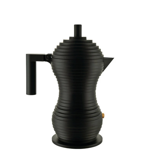 Alessi Caffettiera Pulcina Acciaio Nero 6 Tazze