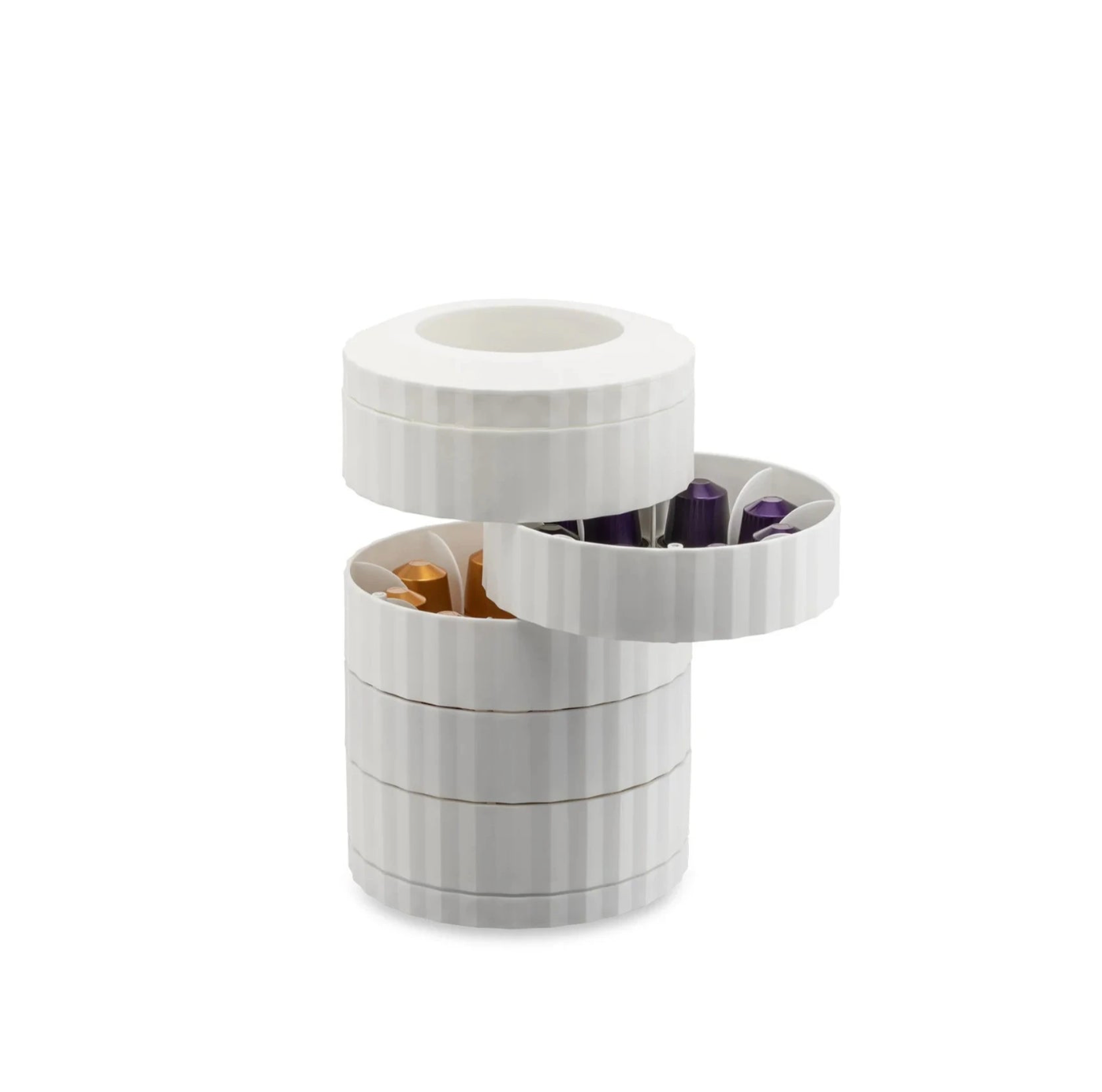 Alessi Portacapsule Plissè Bianco