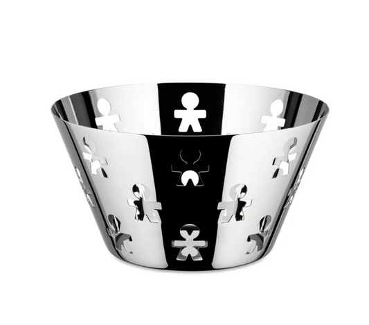 Alessi Fruttiera Girotondo Acciaio inox D23 cm