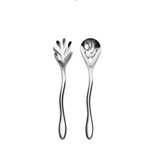 Alessi Posate Insalata Mediterraneo in Acciaio