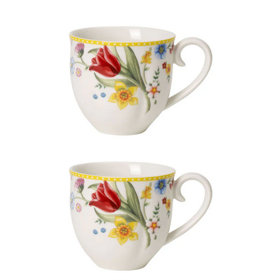 Villeroy & Boch Spring Awakening Set 2 Tazze 400 ml in Porcellana
