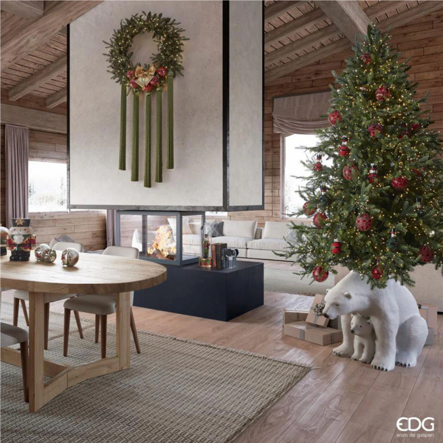 PRE-ORDINE EDG Enzo de Gasperi Albero di Natale Pino Luxury 180 cm con 3000 mini led D136
