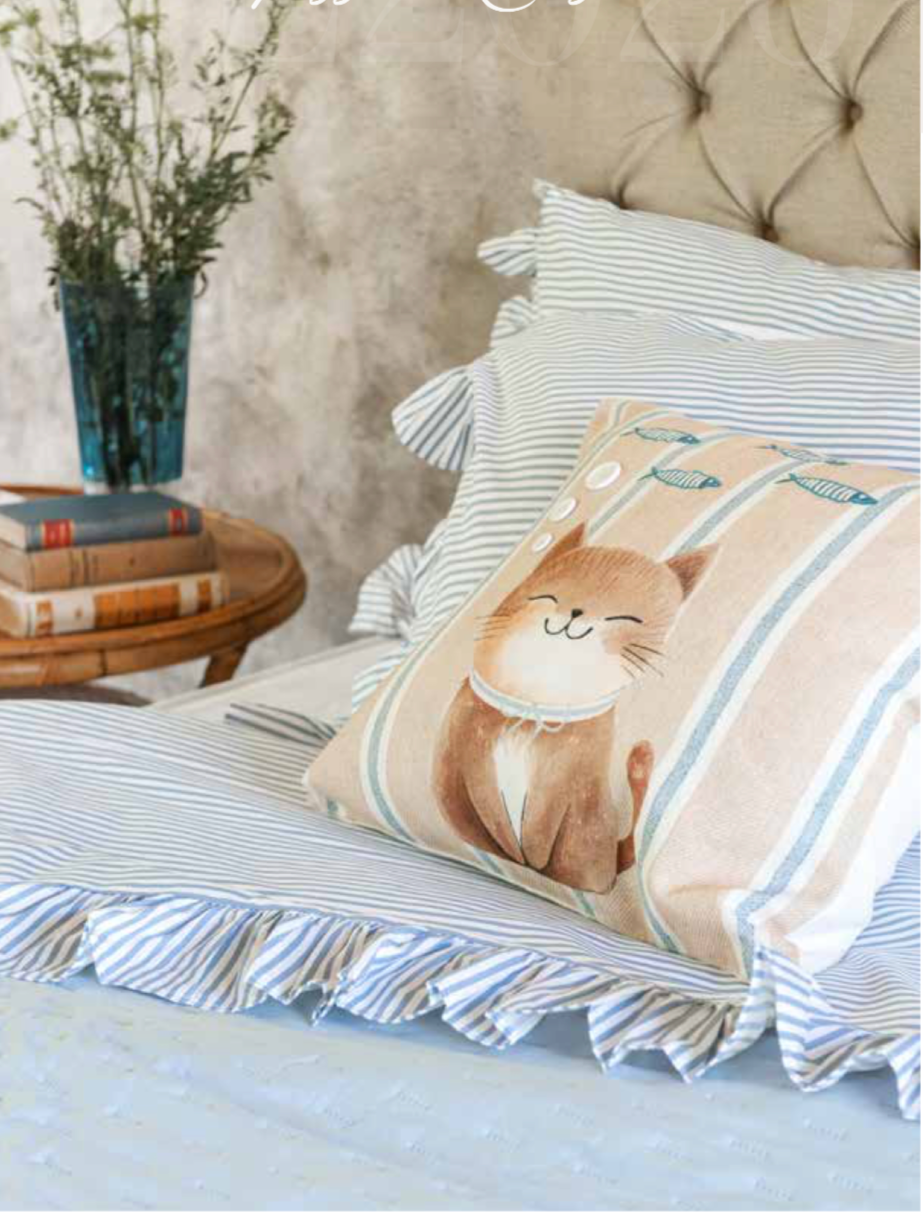 BLANC MARICLO' Cuscino Stampato 45 X 45 Cm – Collezione Lovely Pets