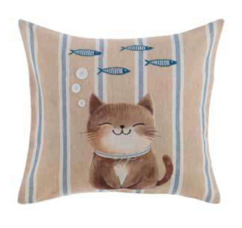 BLANC MARICLO' Cuscino Stampato 45 X 45 Cm – Collezione Lovely Pets