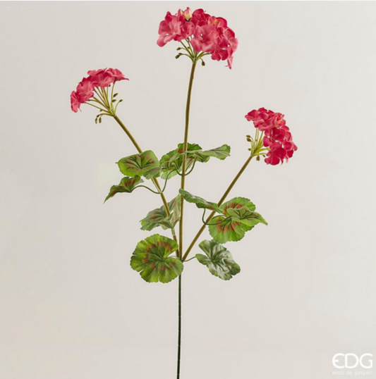 EDG Geranio Ramo Artificiale H70 Fucsia