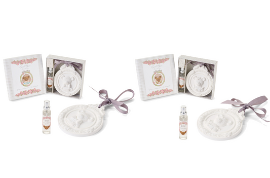 Nuvole di stoffa – Gessetto profumato con spray Sweet Bear in scatola | Profumatore elegante