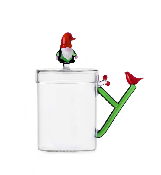 Mug gnomo-uccellino Ichendorf Collezione Christmas Tales