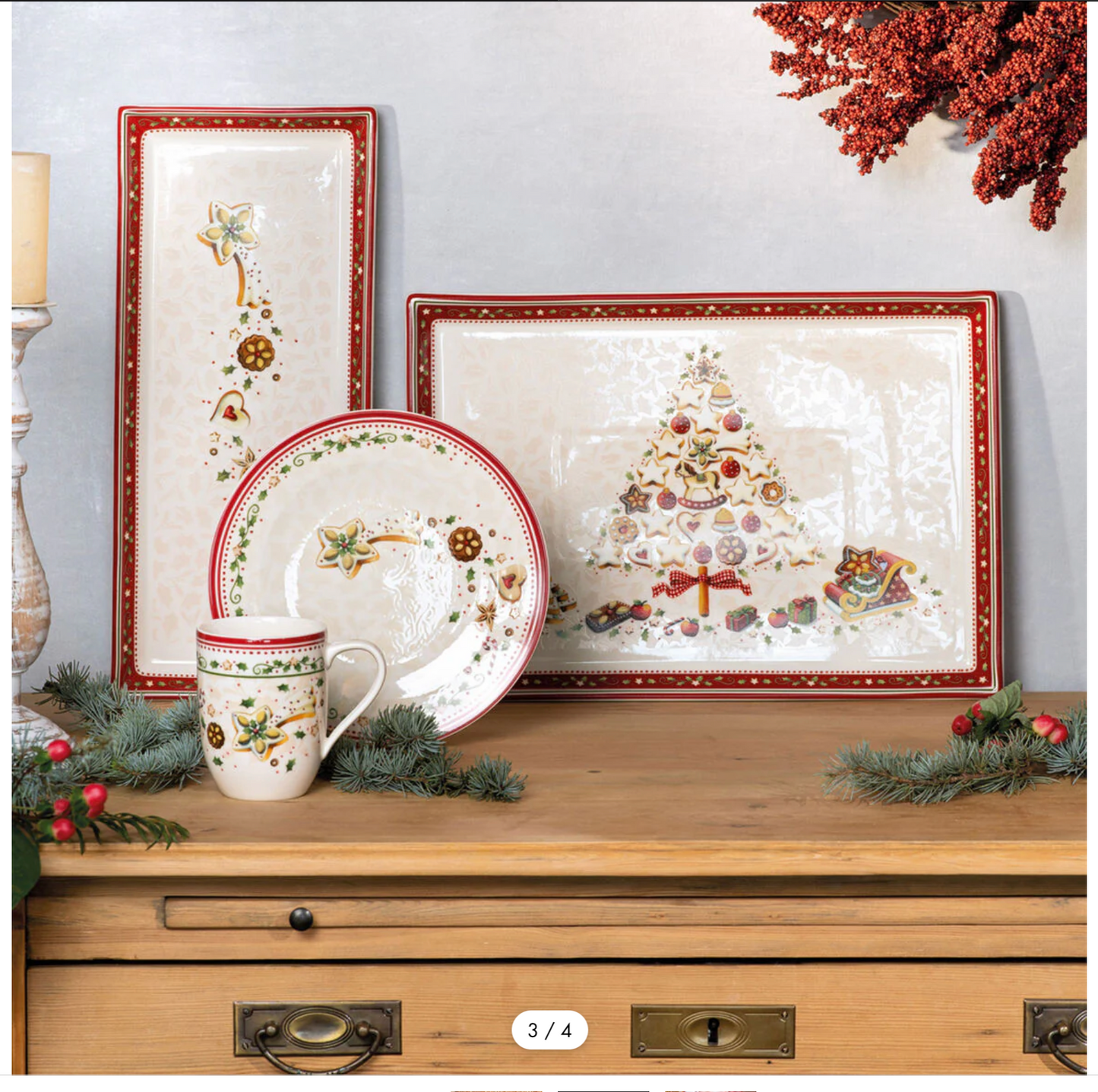 Villeroy & Boch Winter Bakery Delight Vassoio rettangolare 40x27.5 cm