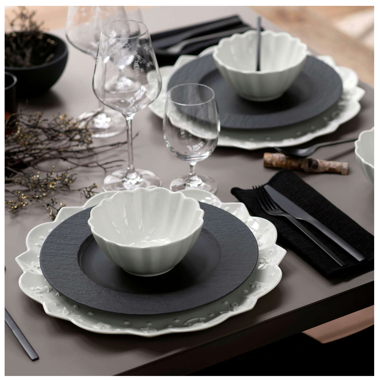 Manufacture Rock Blanc, Piatto Dessert 22cm