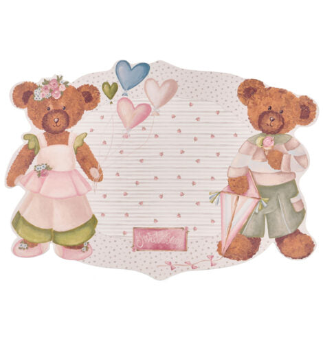 Nuvole di stoffa – Tovaglietta in vinile Sweet Bear | Accessorio pratico e decorativo