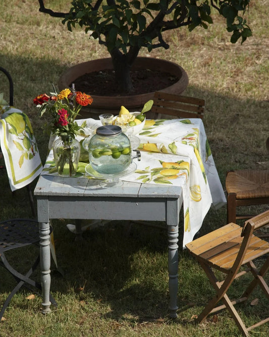 Tessitura Toscana Telerie Limoncello crema - Tovaglia 170CM Lino100%