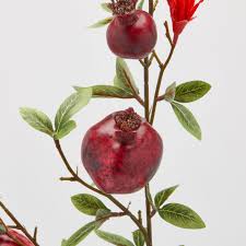 EDG Enzo De Gasperi Ramo di Melograno x7 con Foglie H76 cm Sfumato