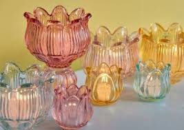 EDG Enzo De Gasperi Portacandela Tulip Testa H10 cm