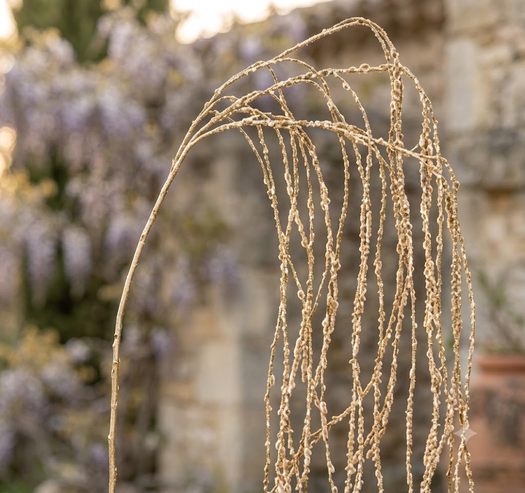 FIORI DI LENA Ramo Pendente Dorato