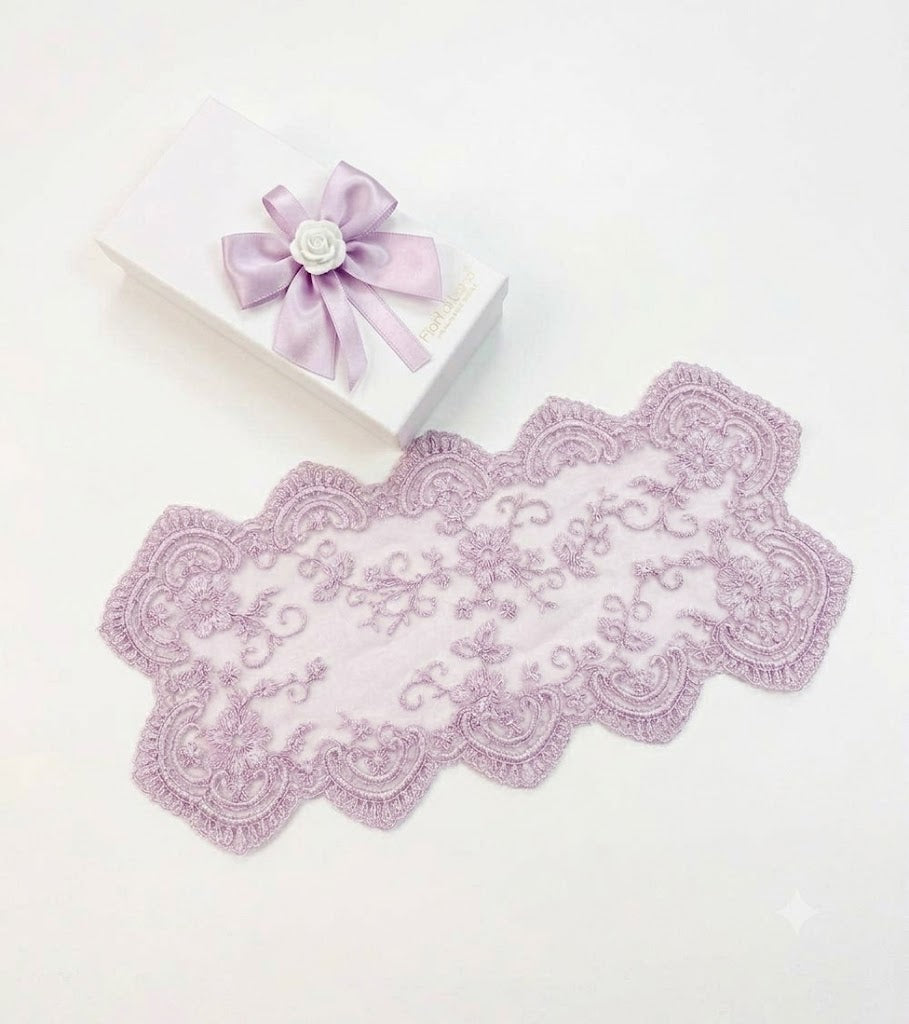 Fiori Di Lena Runner Con Segnaposto Lilla