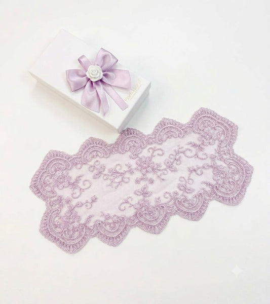 Fiori Di Lena Runner Con Segnaposto Lilla