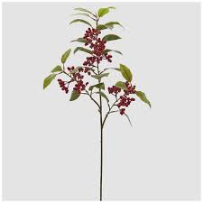 EDG Ramo Piracanta con Foglie Garnet H.88 cm