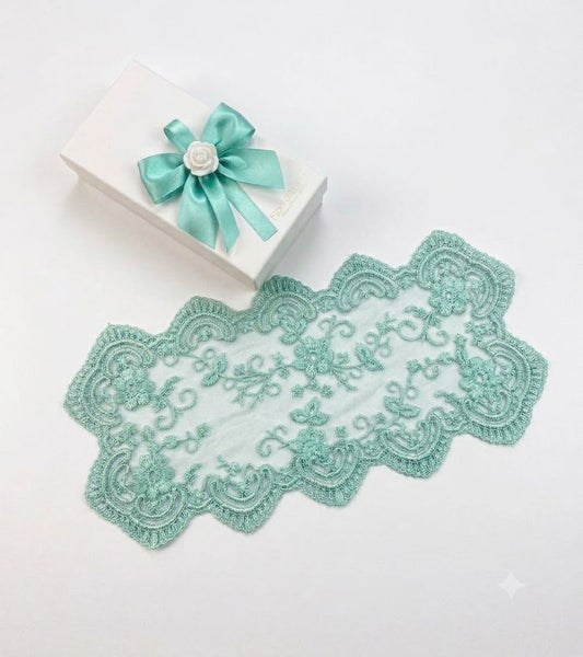 Fiori Di Lena Runner Con Segnaposto Verde
